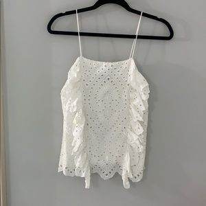 White Eyelet Cami